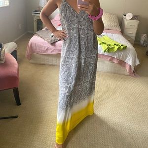 CALYPSO SNAKESKIN SILK MAXI DRESS SIZE 0